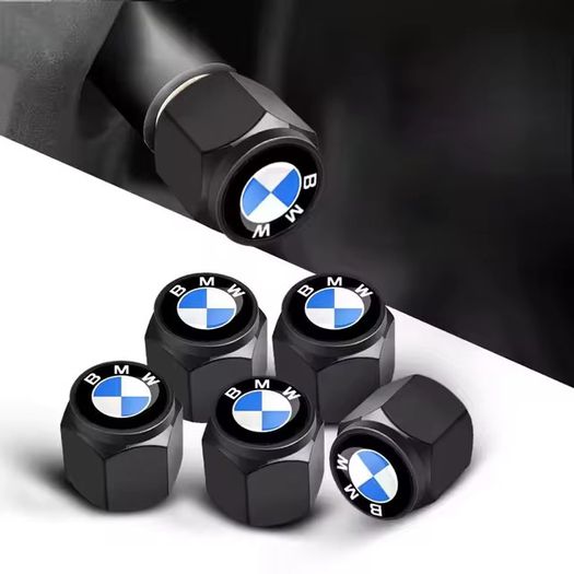 4pcs Black BMW Car Metal Logo Wheel Valve Caps Tire Dust Cover For BMW 1 2 3 4 5 6 7 Series X1 X3 X4 X5 X6 X2 X7 F10 F15 F16 F20 F30 M E36 E46