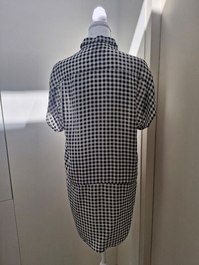 Silk gingham summer dress