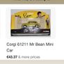 Corgi mini Mr beast car 1998 model Image 5