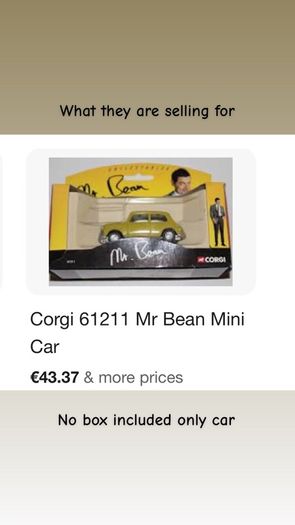 Corgi mini Mr beast car 1998 model