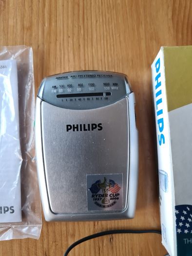 Ryder Cup 2006 Souvenir Philips Radio Complete With Ears Phones And In Perfect Working Order.