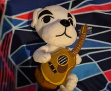 Animal Crossing New Leaf KK Slider Stuffed Plush Toy Sitting Guitar PRE-OWNED