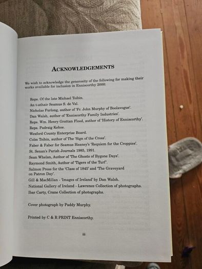 Enniscorthy 2000. Book Of The Millennium. First Edition Large Volume Hardback With Dustjacket In Good Condition.  See Photos For Same.