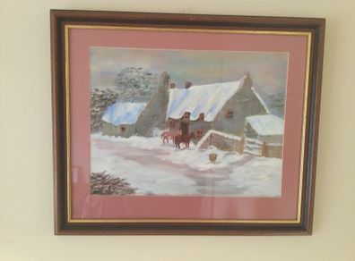 Art - Vintage Oil on Board ( J. Nolan)