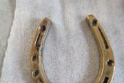 Horseshoe Decoration Good luck Charm Wall Hanging Mount Brass