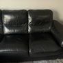 Black Leather L Couch with Storage Image 3