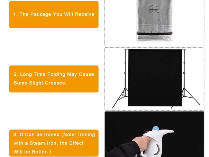 Photo studio Background Black 5x10 (160cm x 300cm)