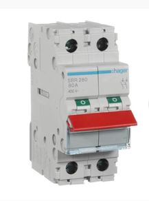 Hager 80A DP Main Switch
