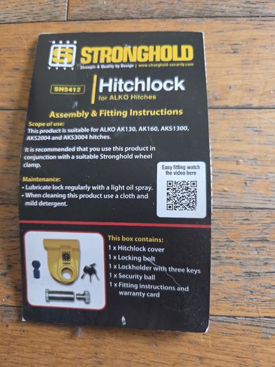 Hitchlock for caravan