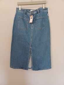 gallery denim midi