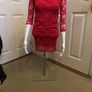 Red lace mini dress Image 3