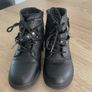 girls black boots size 12 Image 4