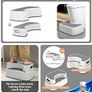 Toilet Stool Squat Adult, Bathroom Stool Heavy Duty, Anti Slip Toilet Step for Bathroom, Toddler Step for Kids Image 4