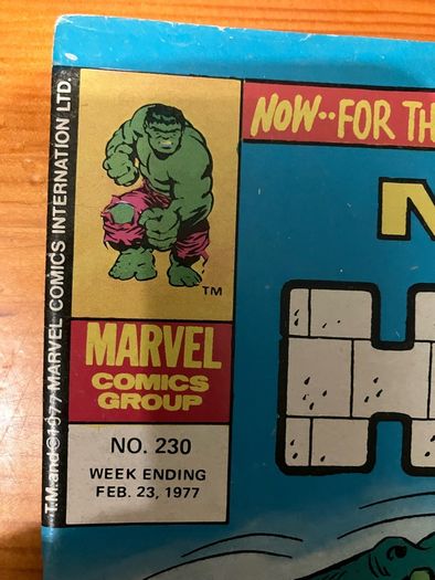 Comic: 'The Mighty World Of Marvel' no. 230 / 1977