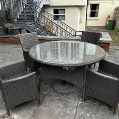 garden table and  4 chairs