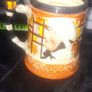 A Beautiful Old Collectable Ceramic tankard featuring characters from Charles Dickens novels Sam Weller and Sairey Gamp Image 3
