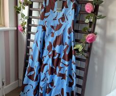 dress Bnwt Marc o'polo dress blue & brown print 36 (8)