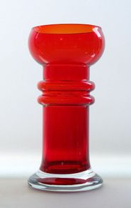 Vintage Tamara Aladin Kielo Red Glass Vase