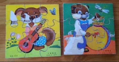 Two Vintage Mid Century Children's 1970s jigsaws
