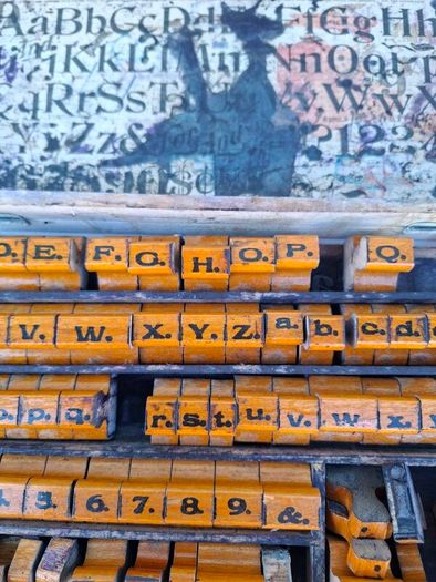 Old wooden stamp/print set