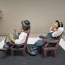 Laurel and Hardy Style Comedy Figures Pair Image 4