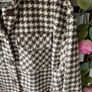 jacket bnwt brown check herringbone Shacket jacket size large Image 6