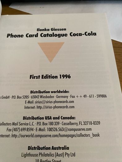 call card book