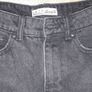 Ladies black denim shorts size uk6 Image 2