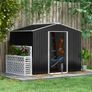 Garden Shed 8 x 6ft Grey Image 3