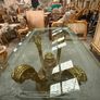 Old glass topped gilt table Image 5