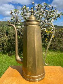 55cm tall Vintage  Brass pot