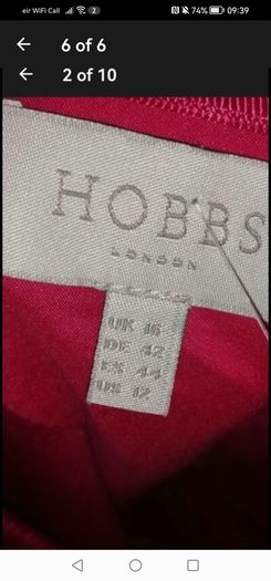 beautiful new designer Hobbs London wool skirt