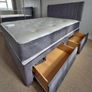 Brand New Stylish Double Divan Beds Instock.. Multiple Headboard Designs And Tufted Memory Foam Mattresses Available Image 8