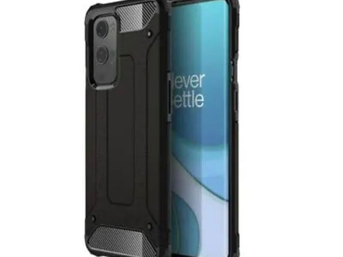 Black Shockproof Armour Case For OnePlus 9 PRO Hybrid Back Cover