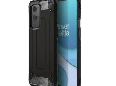 Black Shockproof Armour Case For OnePlus 9 PRO Hybrid Back Cover