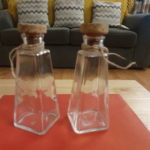 Bottles/Two Pyramid Shape Bottles