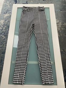 ladies checked trousers from Bershka