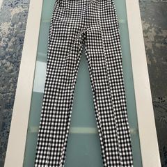 ladies checked trousers from Bershka