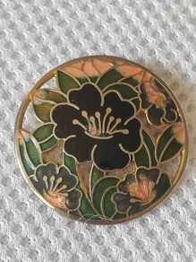 Cloisonne brooch