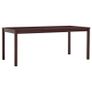Dining Table Dark Brown 180x90x73 cm Pinewood Image 2