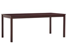 Dining Table Dark Brown 180x90x73 cm Pinewood