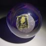 Kerry Glass paperweight - blue & pink, labelled Image 4