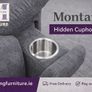 New 3+2 Grey Montana Fabric Recliner Sofa With Hidden Cupholders Image 2