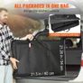 Camping Kitchen Table, One-piece Folding Portable Cook Station with A Carrying Bag, Long Aluminum Camping Table 3 Side Tables Image 6