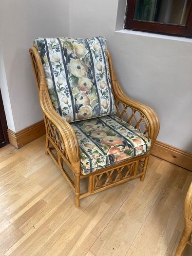 Rattan Suite - Couch and 2 Armchairs