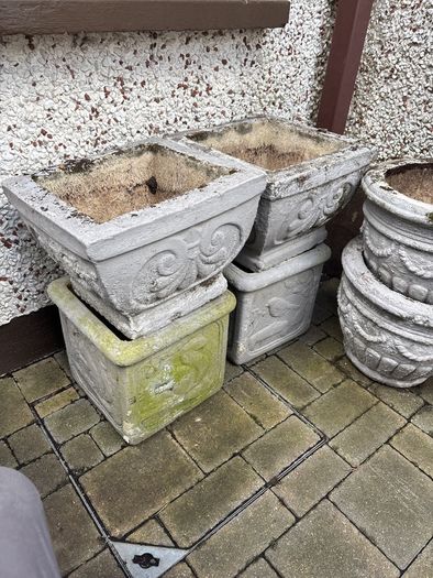 Stone plant pot for free x 6