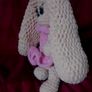 Crochet bunny with pink dress Image 5