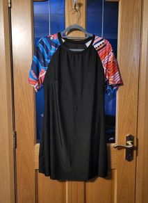 Black/coloured tankini set, Size 24