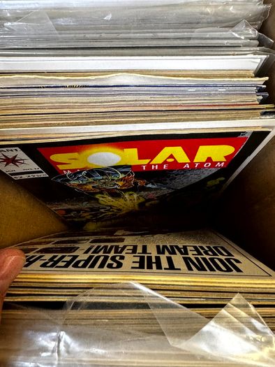 Valiant Long Comic Box w 270 comics for Sale
