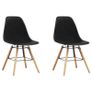 3 Piece Dining Set Plastic Black Image 6